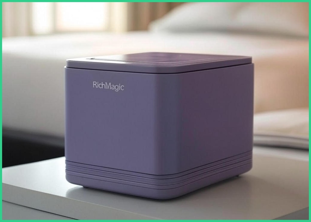 [국내발송] RichMagic UV 진드기 이불 집먼지 청소 강흡력 자외선살균청소기 더블컵 진드기 퇴치 침구용 무선 살균기 침구청소기, 퍼플그레이 - 이미지 1